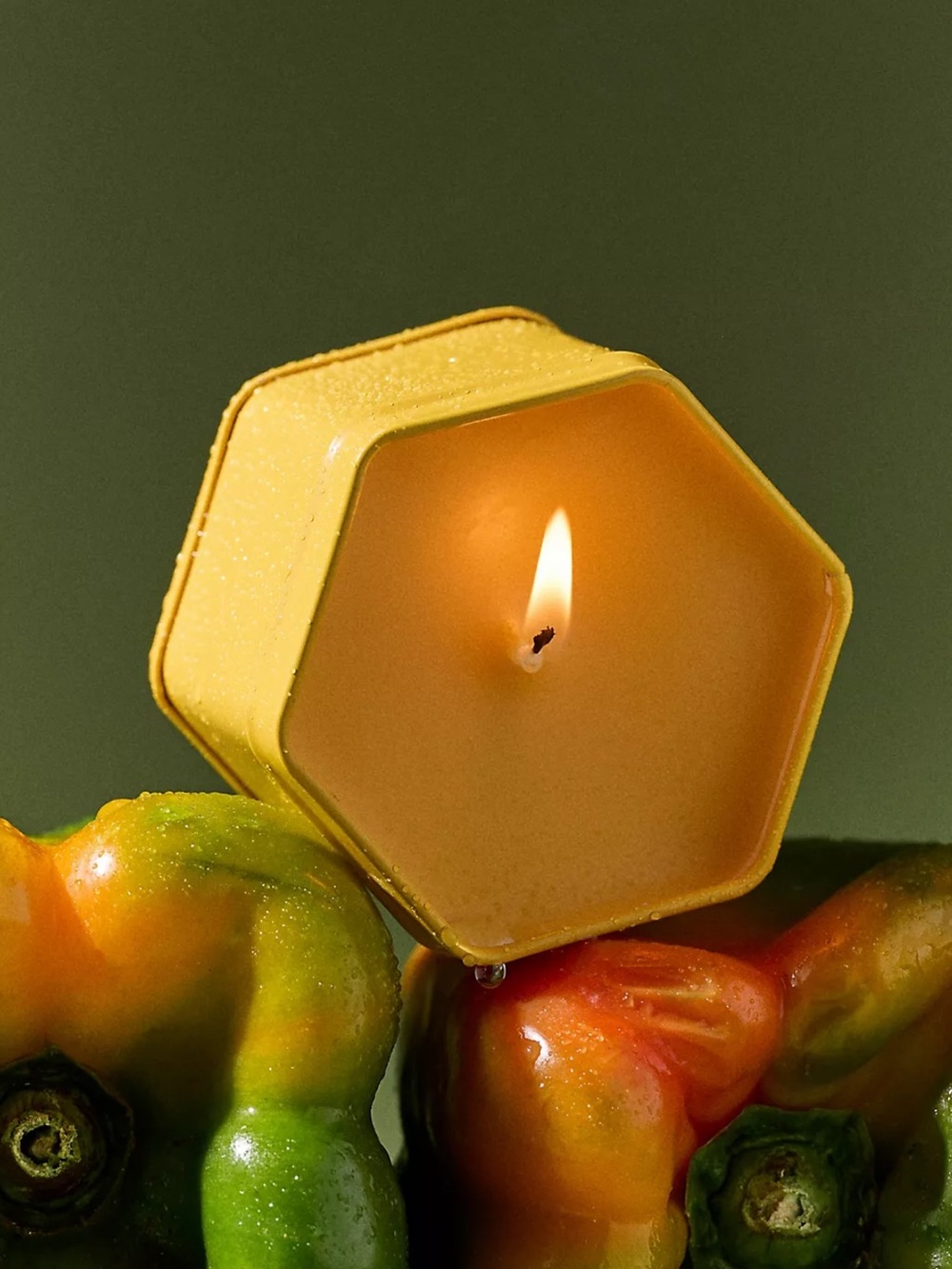 Anthropologie Juliette Fresh Wildflower & Bell Pepper Tin Candle